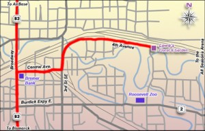 A Map to Lowe's Floral and Garden Center, Minot, ND