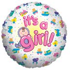 Mylar Balloon Baby Girl